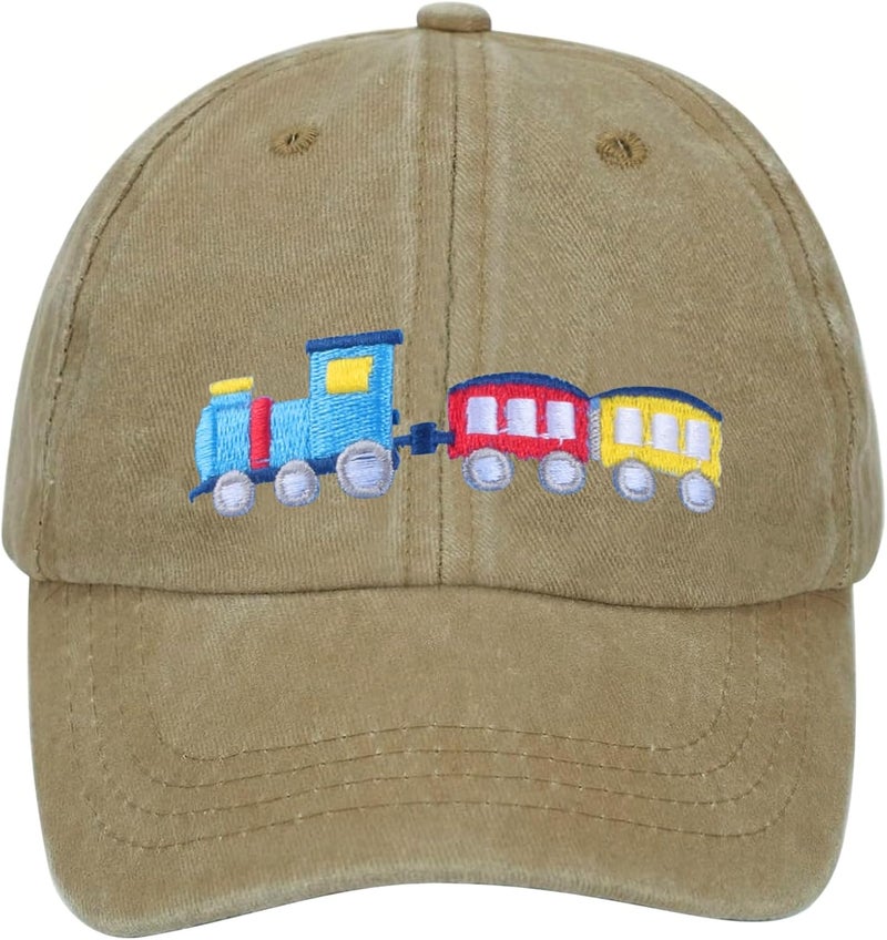 EDCYF Kids Boys Girls Embroidered Baseball Caps Baby Sun hat Toddler Dinosaur Trucker Hats Summer Hats（3-8years - Image 2